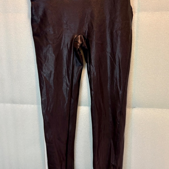 SPANX Pants - SPANX Faux Leather-Look High Waist Leggings Black